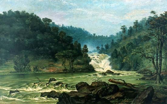 Benedito Calixto Waterfall on Sorocaba River Germany oil painting art